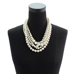 JCREW PEARL TWISTED HAMMOCK  NECKLACE NWT